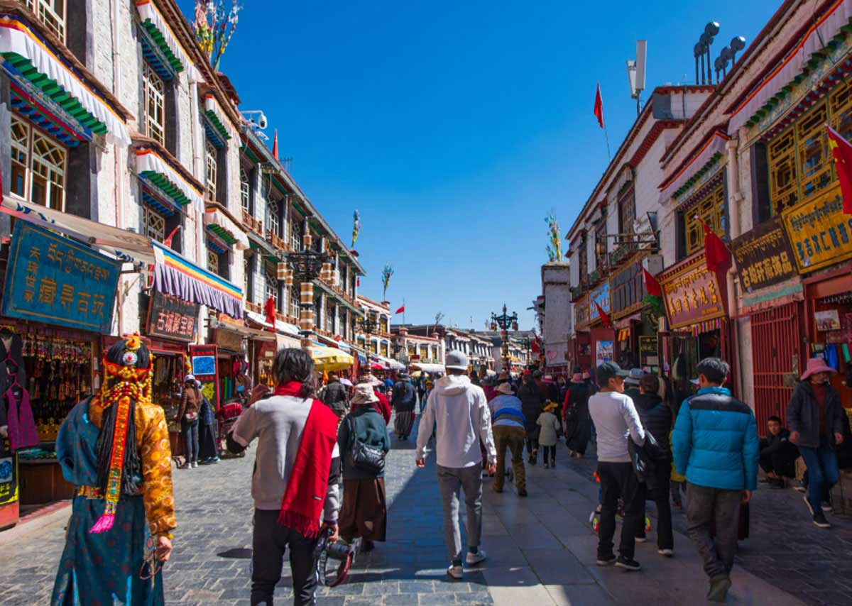 Barkhor Street Lhasa